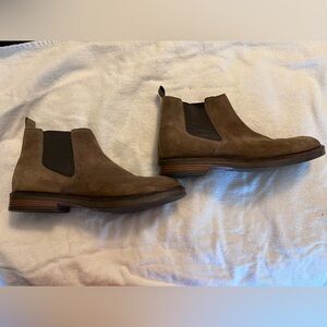 Clarks Tan Suede Ankle Boots